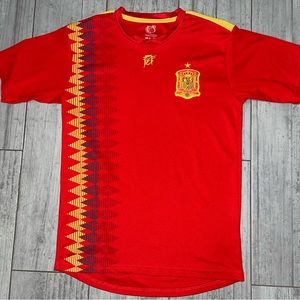 Spain National Soccer Team Jersey Sz Medium Preowned/Used Mens Red FCF